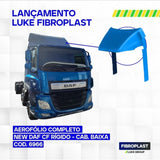 Defletor De Ar New DAF CF Cabine Baixa Completo Rígido - Fibroplast