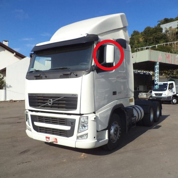 Vidro com Base do Espelho Retrovisor Volvo FH FM - Inteiro - Unilateral