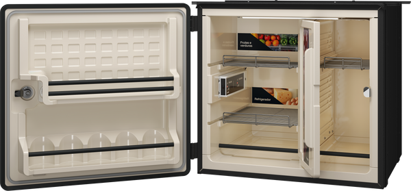Geladeira Caminhão Externa 94 Litros Big 12v 24v Elber - Bege