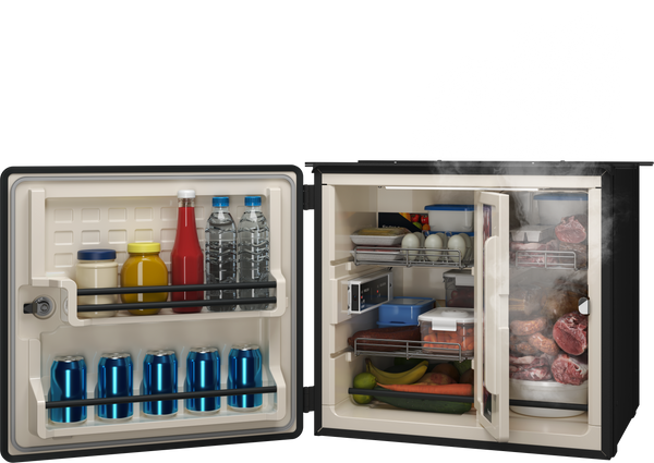 Geladeira Caminhão Externa 94 Litros Big 12v 24v Elber - Bege