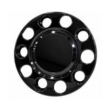 Calota de Roda Dianteira Euro Truck Aro 20/22,5mm 10 Furos Preta