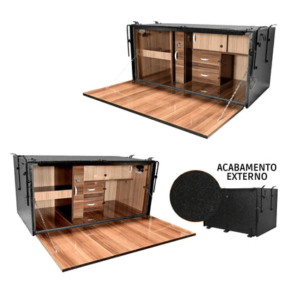 Caixa de Comida para Caminhão 1,26m para Conforto e Organização na Cabine – PC Cozinhas