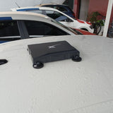 Case suporte fechado com ima para teto instalado no caminhao