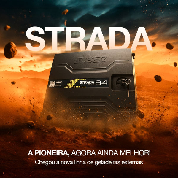 Geladeira Caminhão Externa 94 Litros Big 12v 24v Elber - Bege