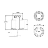 Base da Mola Pneumática Suspensão do Eixo Ônibus Scania K-124, L-94 e K-400 Traseira - foto do fabricante Suspentech