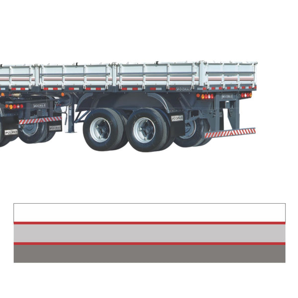 Faixa Adesiva Carreta Scania 113 - Kit 27 Peças 83cm