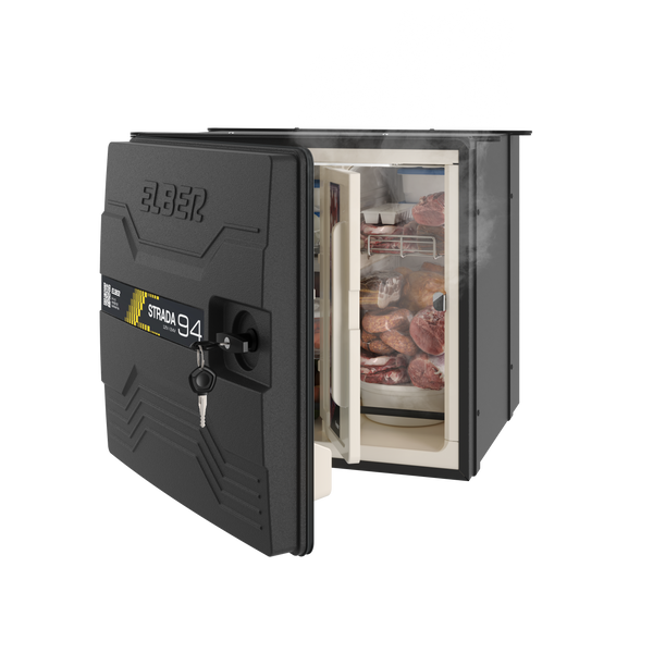 Geladeira Caminhão Externa 94 Litros Big 12v 24v Elber - Bege