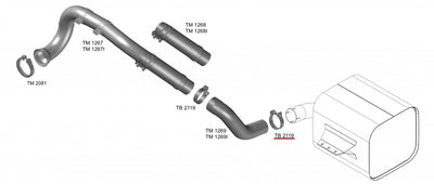Abraçadeira Inteira Pintada 3.1/2" - codigo TB2119 destacado