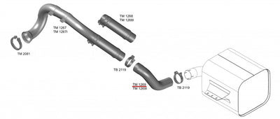 Tubo Intermediário 3.1/2" - codigo TM1269 destacado