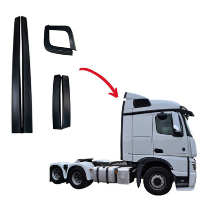 Acabamento Defletor De Ar Mercedes-Benz Actros a partir de 2020 Com Regulagem- Par
