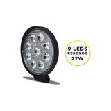 Led Redondo Worklight Bivolt 9 Leds 27 Watts
