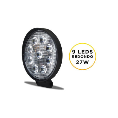 Led Redondo Worklight Bivolt 9 Leds 27 Watts