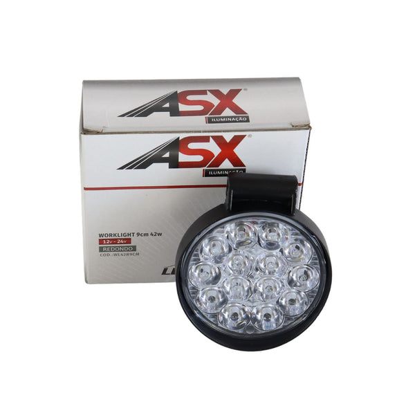 Farolete Redondo Mini Worklight Bivolt 14 Leds 42 Watts - 9cm