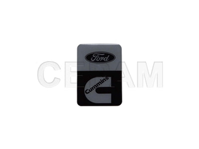 Emblema Resinado CUMMINS Ford  - foto do fabricante Cepam