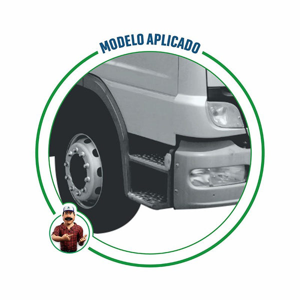 Pisante Superior Estribo Mercedes-Benz Atego até 2012 - Alumínio