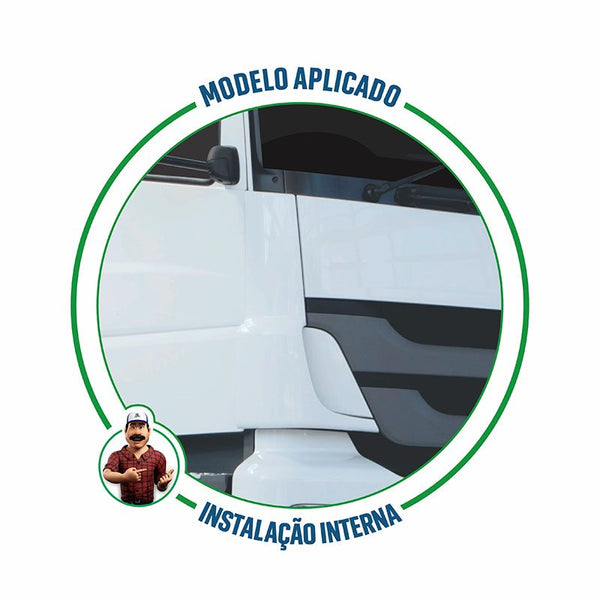 Defletor Coluna Frontal Mercedes-Benz Axor Parte Interna - BL Fibras