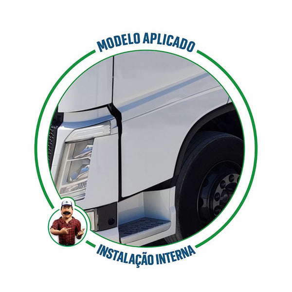 Estribo Superior Volvo New FH 2015 até 2022 - Plástico