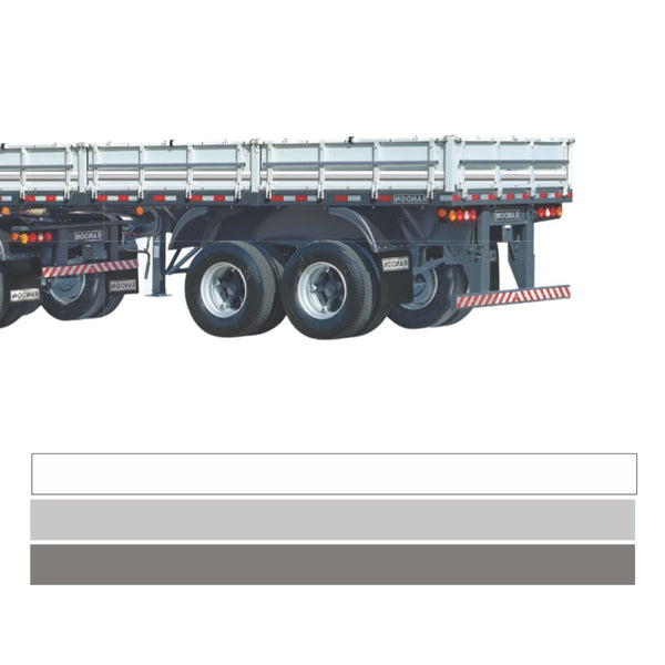Faixa Adesiva Carreta Scania 113 - Kit 27 Peças 83cm