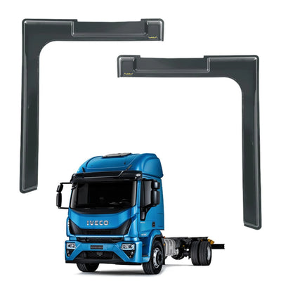 Calha de Chuva Caminhão Iveco Eurotech Eurocargo Stralis Hi-Way Hi-Road Tector - Com Recorte