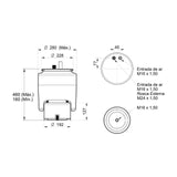 Conjunto Mola Pneumática para Suspensão de Eixo com Base,com Sensor para Caminhão Mercedes-Benz Axor Actros Nacional