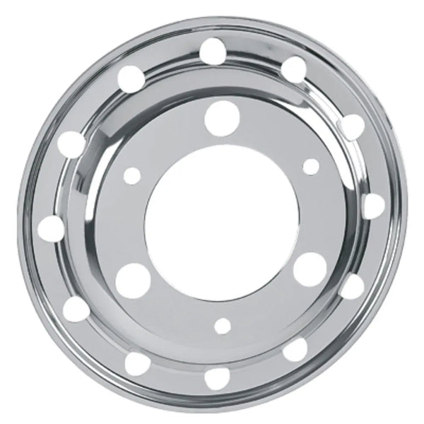 Calota Americana Dianteira com Friso Pneu sem Câmara Silver Agrale Ford Iveco Daily Mercedes-Benz Volkswagen - Par