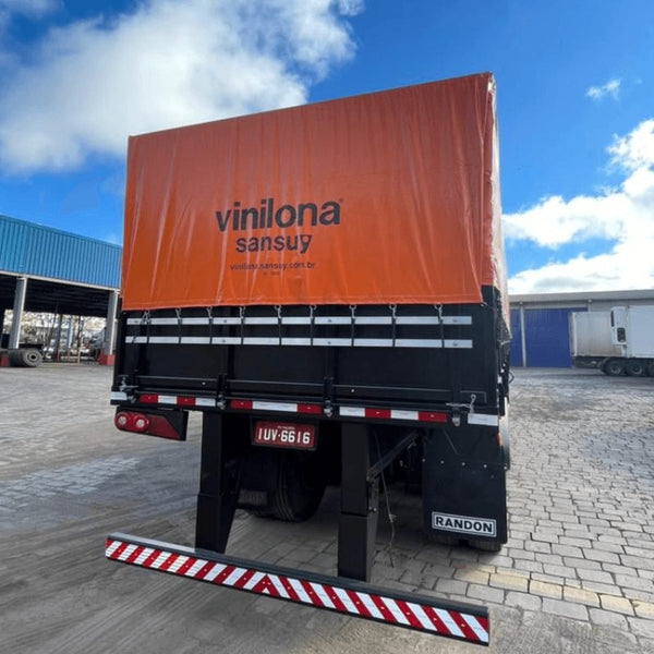 Lona de Vinil Vinilona 14,7 x 4,7 Laranja para carreta (Sob encomenda)