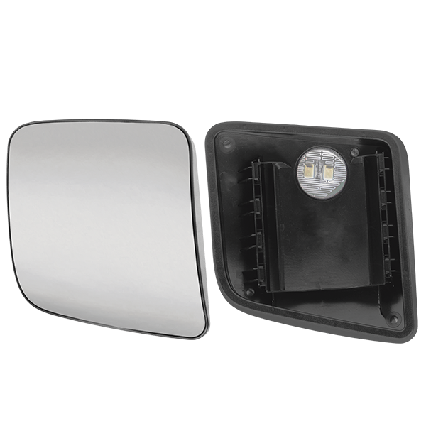 Base com Vidro Espelho Retrovisor Auxiliar Mercedes-Benz New Actros/Arocs 2021/2025 - sem Desembaçador