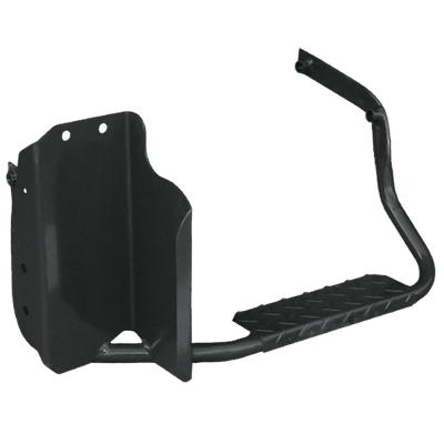 Estribo Plataforma Scania 124 Caixa de Bateria com Suporte Racor - Preto