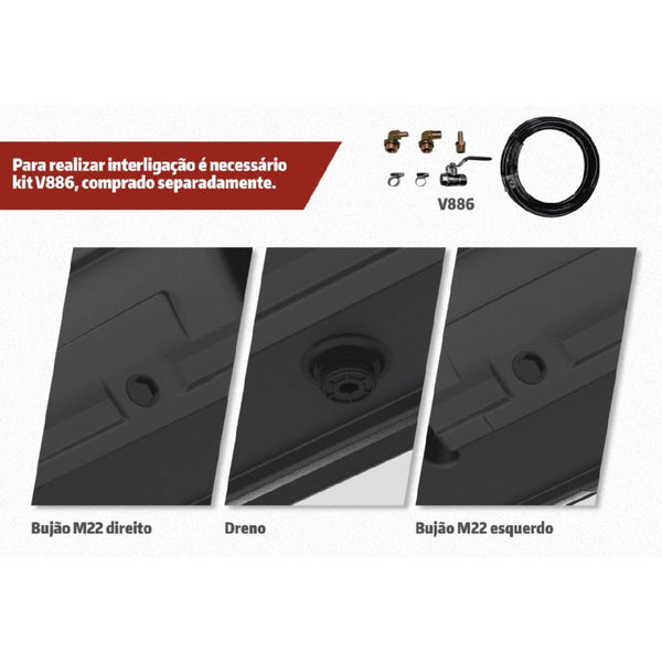 Tanque Adicional Plataforma Oval Plástico 600L Universal - Bepo
