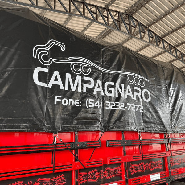 Lona de Vinil para caminhão 9,4 X 4,9 Metros (Impermeável)