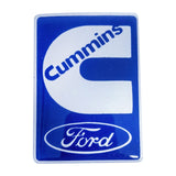 Par Emblema Lateral Ford Cargo Azul CUMMINS - 2000 até 2011