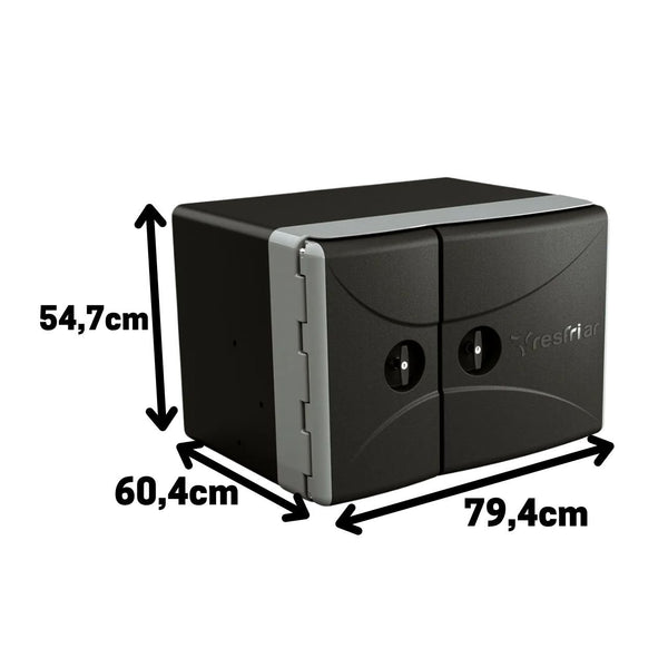 Geladeira Externa Duplex Duas portas 110 Litros 12v 24v Resfriar - Digital