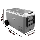 Geladeira Interna Day2Day 95 Litros 12V/24V - Com Rodas