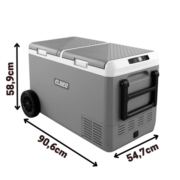 Geladeira Interna Day2Day 95 Litros 12V/24V - Com Rodas