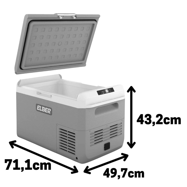 Geladeira Interna Day2Day PRO 40 Litros 12V/24V - Com Rodas