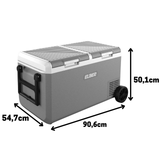 Geladeira Interna Day2Day 75 Litros 12V/24V - Com Rodas