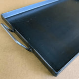 Chapa de ferro para fogareiro simples - com alça lateral