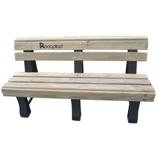 Banco de madeira com 3 Lugares Modelo Plus - Rodoplast