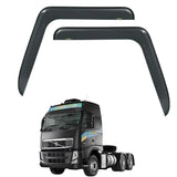 Calha de Chuva Caminhão Volvo Globetrotter FH 2010 a 2014 FM FMX 2010 a 2020 - Fixação na Lataria