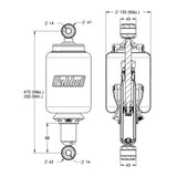 Conjunto Molas Pneumáticas para Cabine de Caminhão Volvo FH 2015 a 2020 Traseira