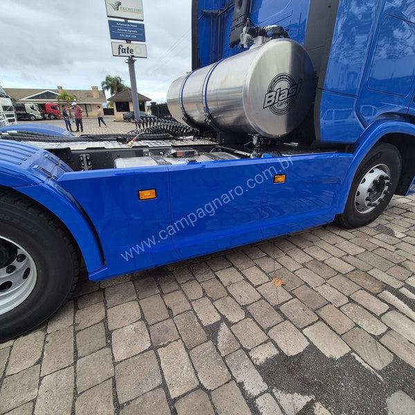 Carenagem Side Skirt Lateral Scania NTG Entre eixo 3150 mm/3350 mm/3550 mm/3600 mm Escapamento Lado Esquerdo - Boff