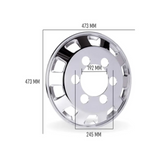 Calota de Roda Dianteira Bright Truck aro 17,5 mm - Cubo Maior