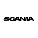 Emblema Base Inox com Acrílico Grade Frontal Scania NTG Cabine G R S