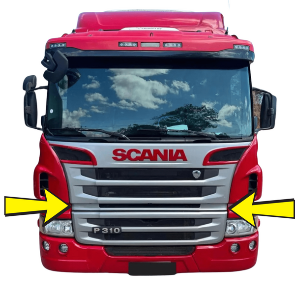 Grade Frontal Intermediária Fixa Scania P (2010 Até 2012)