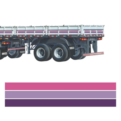 Faixa Adesivo para Carreta 4 Eixos do Scania 113