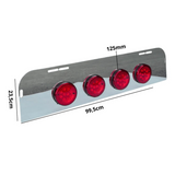 Acabamento Túnel Traseiro Cabine Volvo New FH - (4 Lanternas LED 125mm)