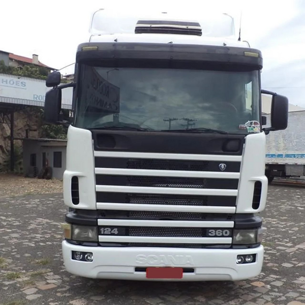 Capa Para-choque Dianteiro Completo Scania Série 4 Farol Quadrado - Fibroplast