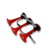 Buzina Tripla Vermelha - (Sem válvula solenoide)