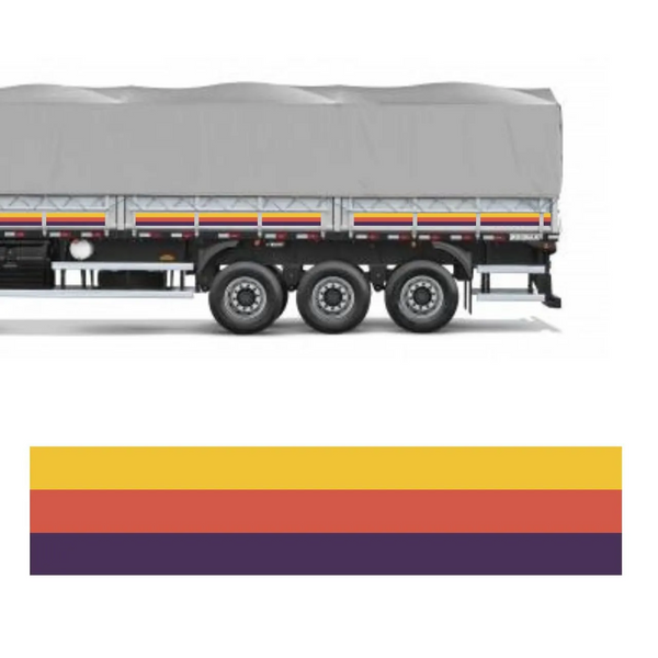 Faixa Adesivo para Carreta do Scania 112 - 4 Eixos