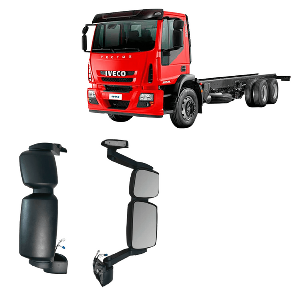 Conjunto Espelho Retrovisor Completo Iveco Hi-Way/ Tector 9.190 11.190 / Cursor - Bepo